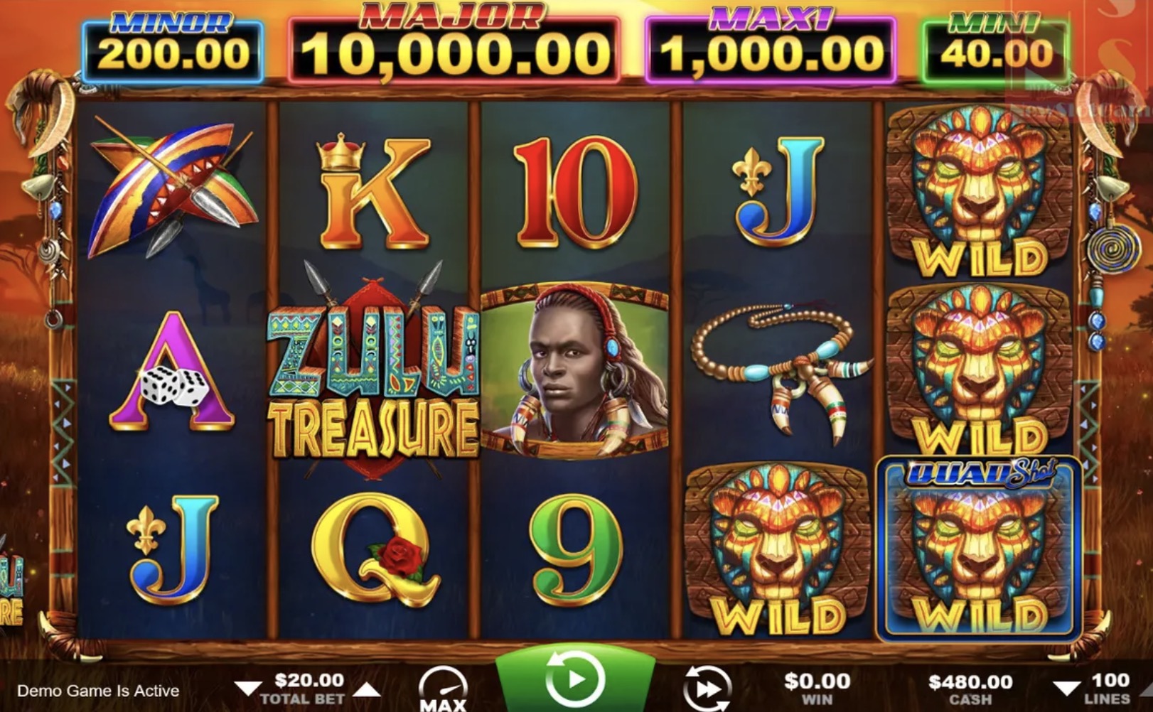 Описание игрового автомата «Zulu Treasure» в казино Вулкан Чемпион